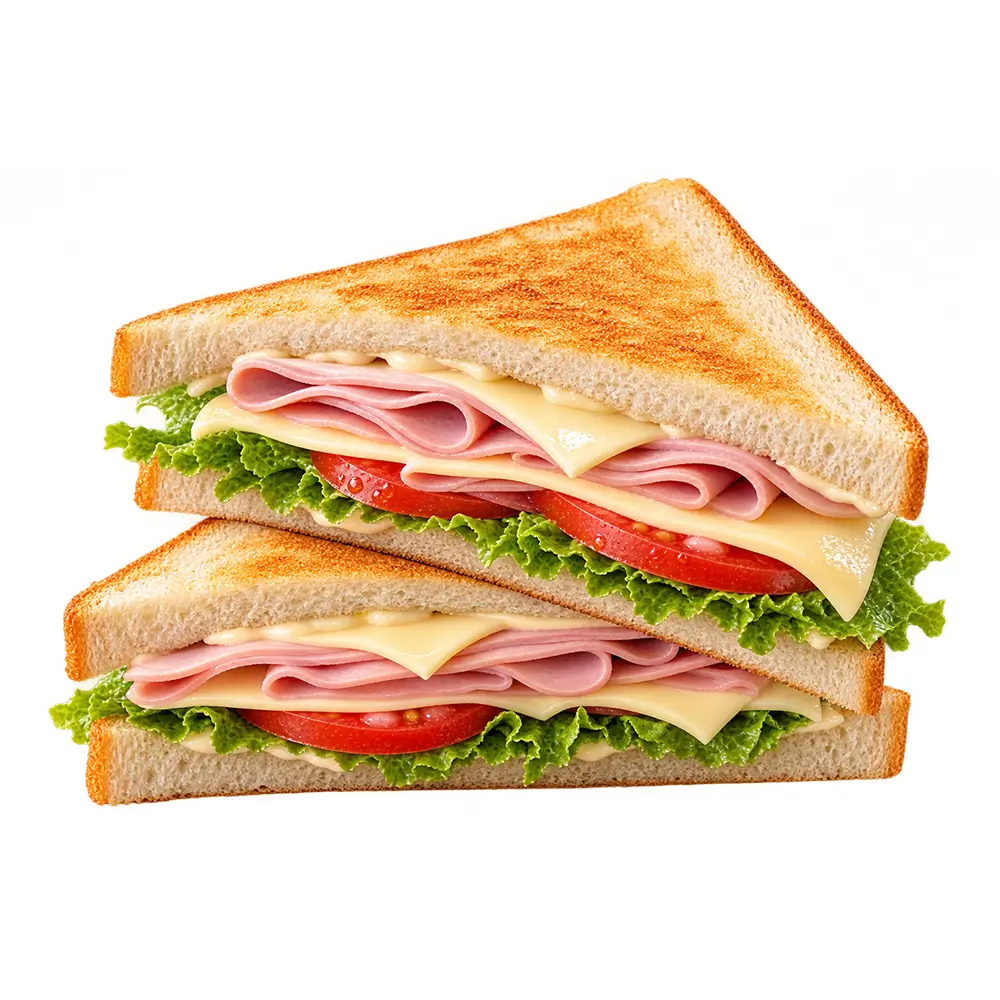 Sándwich de jamón y queso